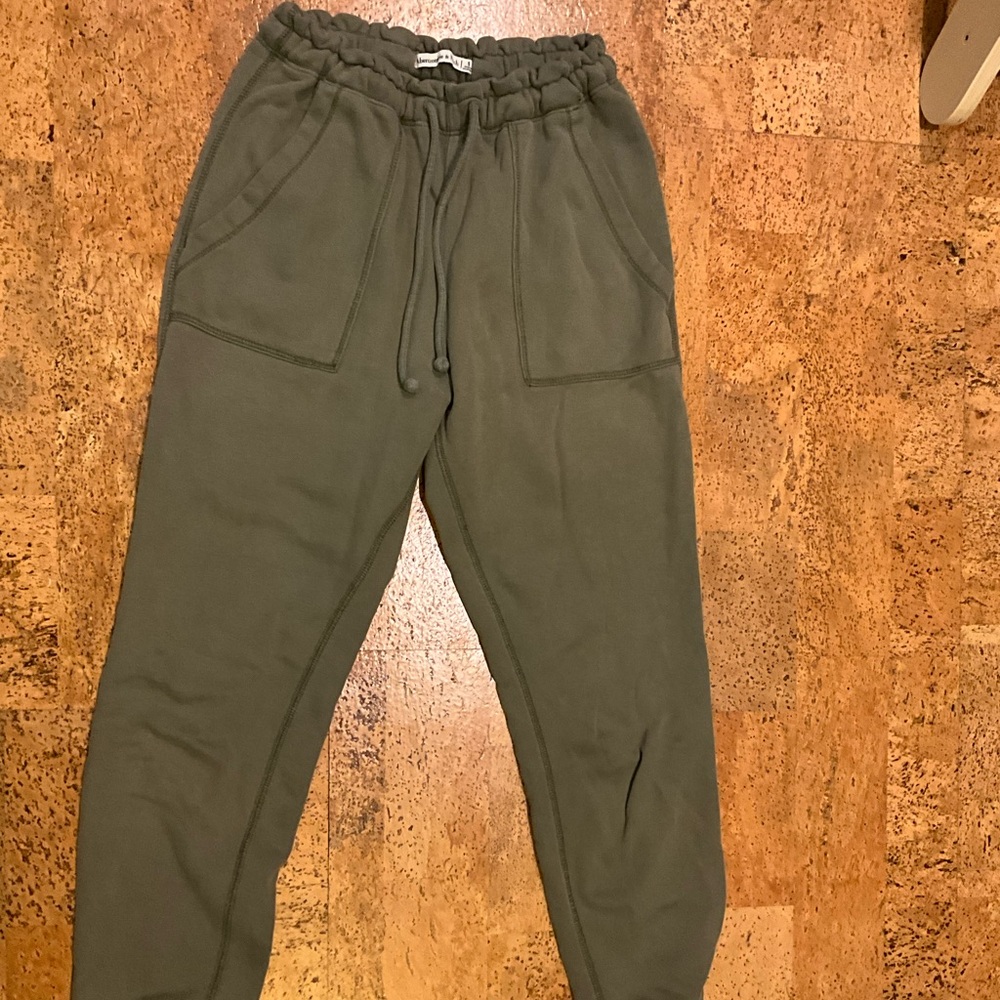 Abercrombie & Fitch Olive Green Joggers